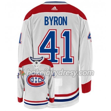 Pánské Hokejový Dres Montreal Canadiens PAUL BYRON 41 Adidas Bílá Authentic
